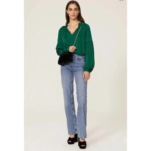 GREAT JONES Emerald Dot Blouse